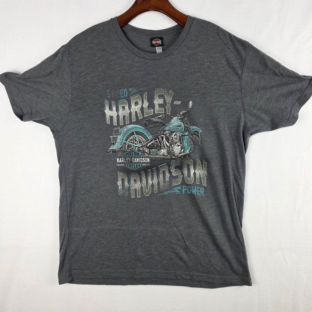 Harley-Davidson Men's Durango Colorado Motorcycle Graphic Gray T-Shirt Size XL
